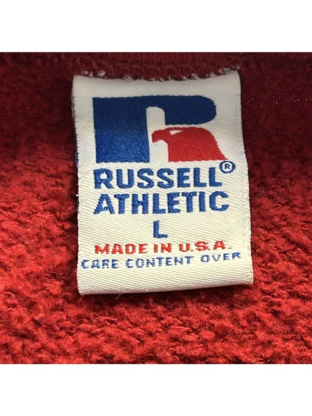 Vintage Oklahoma Sooners Sweatshirt Adult Large Red NCAA Football Russell 90s